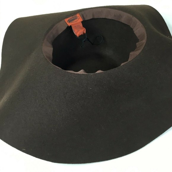 Missoni for Target Women's Floppy Brown 100% Wool Felt Hat Boho Hippy Zig Zag - Picture 4 of 5